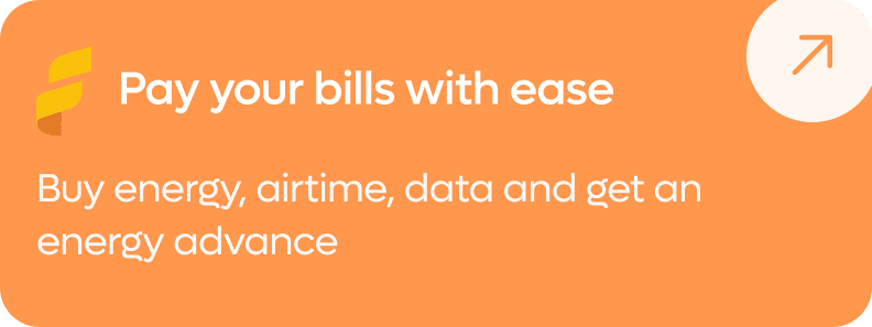 Buy energy, airtime & data and get an energy advance on Customer Portal
